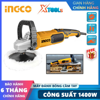Máy đánh bóng cầm tay ingco ap140016 công suất 1400w, có chỉnh tốc đường kính đệm 180mm - chính hãng -