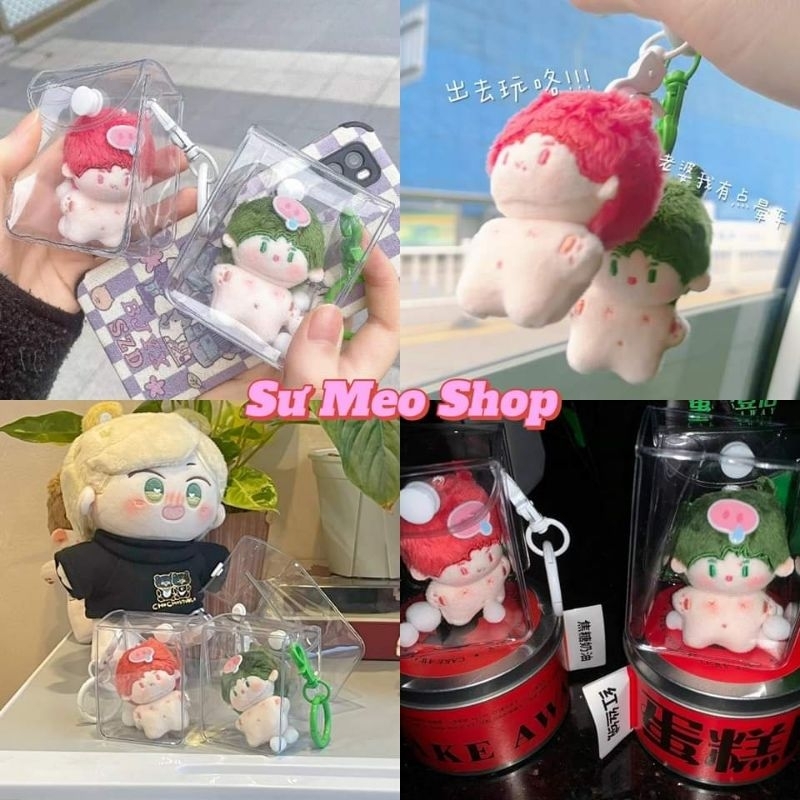 Doll Tiểu Tiểu Lục & Tiểu Tiểu Hồng 5cm - Vương Nhất Bác & Tiêu Chiến