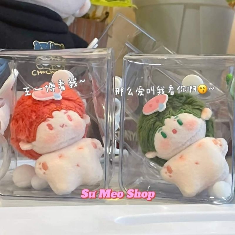 Doll Tiểu Tiểu Lục & Tiểu Tiểu Hồng 5cm - Vương Nhất Bác & Tiêu Chiến