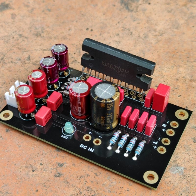 KIT mạch, PCB chipAmp KIA6210, KIA 6210, TA8210, MC13304 mạ vàng