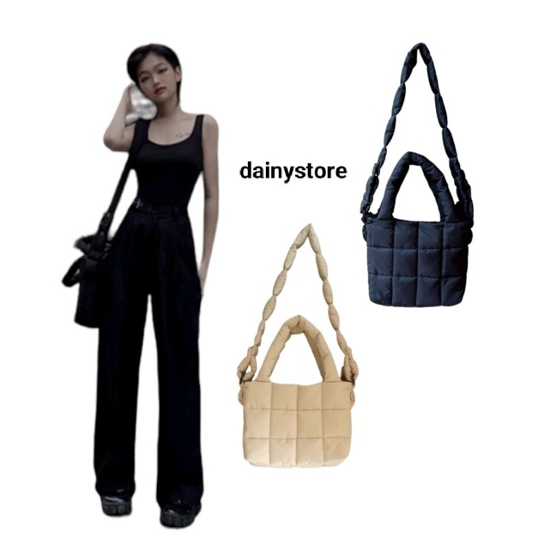 Túi chần bông đeo chéo XÁCH TAY dainystore SIZE 32×22cm