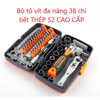 Bộ dụng cụ tô vít đa năng Thép S2 cao cấp 38 chi tiết  tiện lợi siêu bền