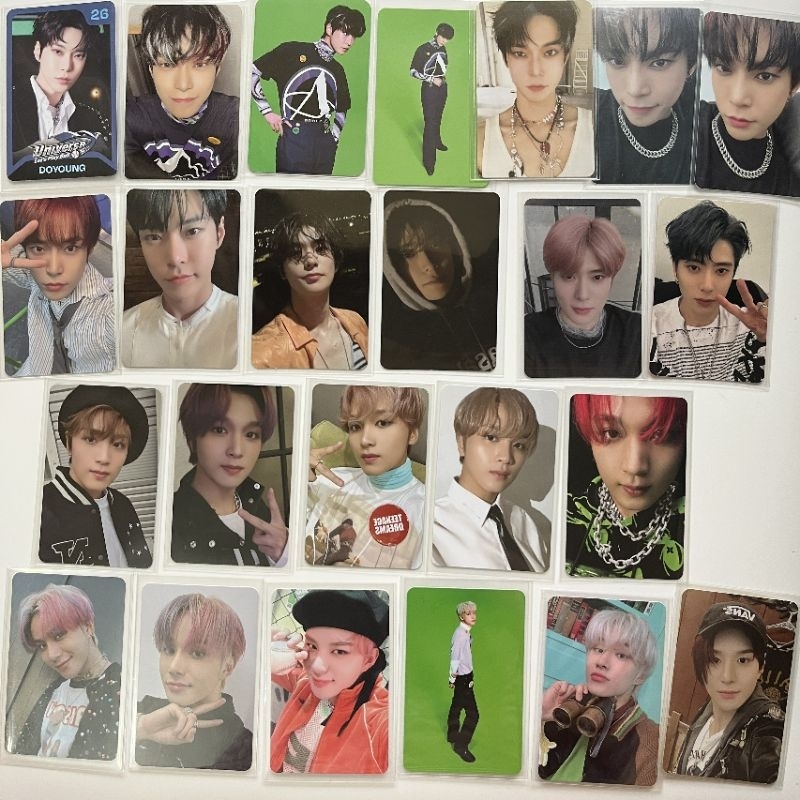 Ảnh thẻ official photocard NCT 127 Haechan, Doyoung, Jaehyun, Jungwoo