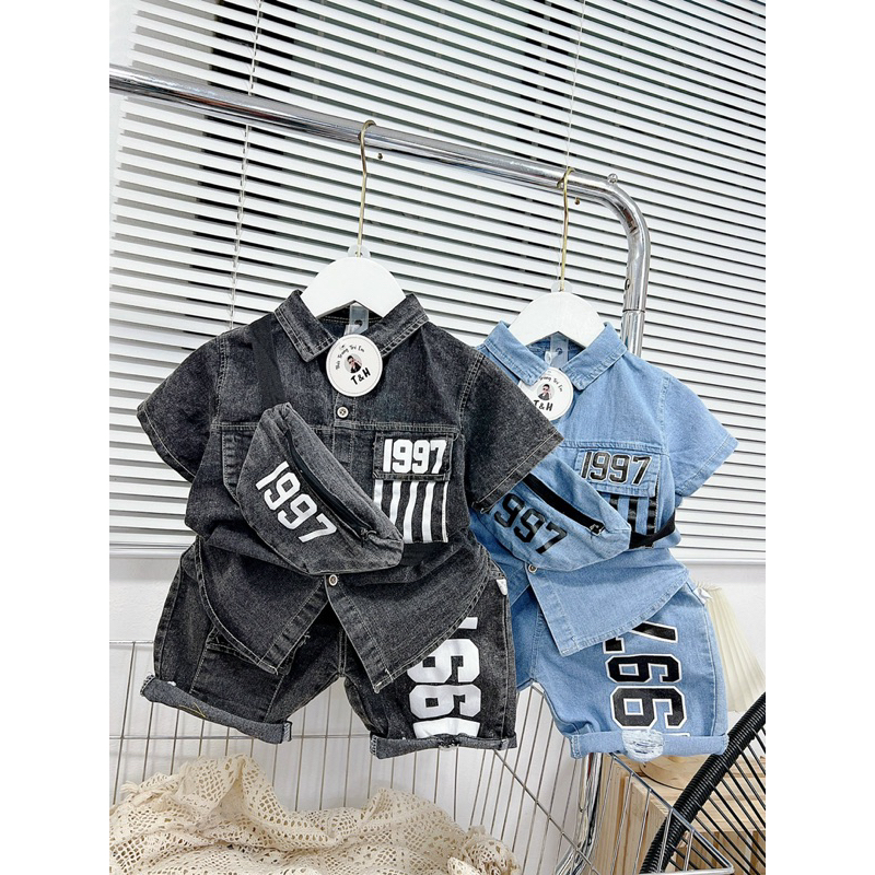 Bộ bé trai sành điệu cá tính