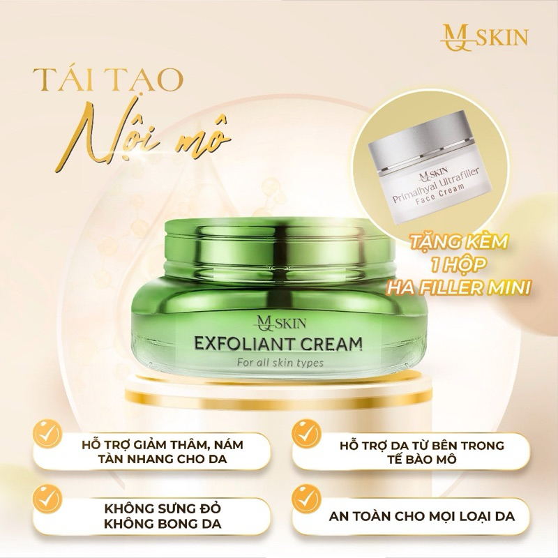 MQ SKIN Exfollant Cream 30g - Kem tái tạo nội mô 30g