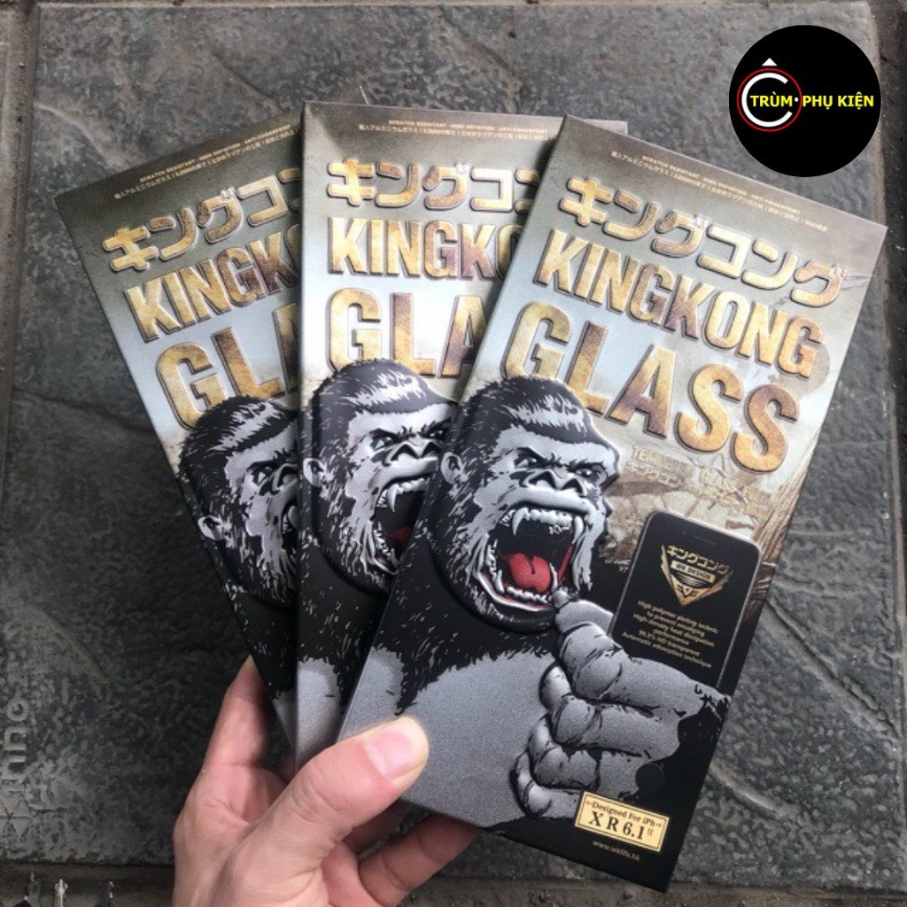 Kính Cường Lực KingKong cho IP Full Màn 7Plus/8Plus/X/Xs/XsMax/11/11Pro/11ProMax/12ProMax/13/13ProMax