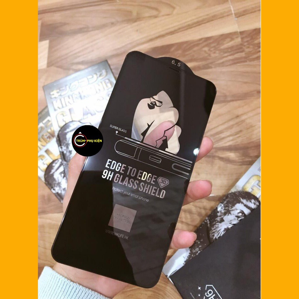 Kính Cường Lực KingKong cho IP Full Màn 7Plus/8Plus/X/Xs/XsMax/11/11Pro/11ProMax/12ProMax/13/13ProMax