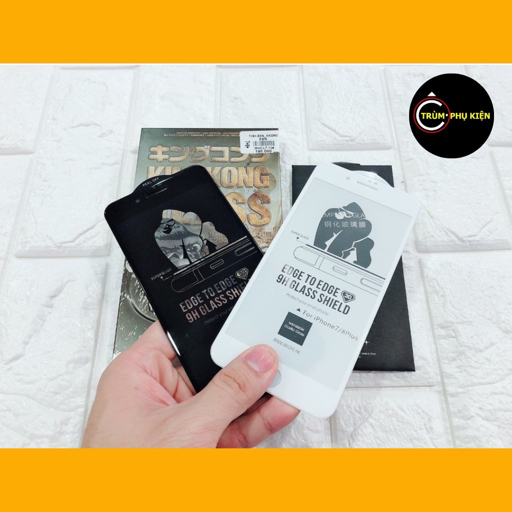 Kính Cường Lực KingKong cho IP Full Màn 7Plus/8Plus/X/Xs/XsMax/11/11Pro/11ProMax/12ProMax/13/13ProMax
