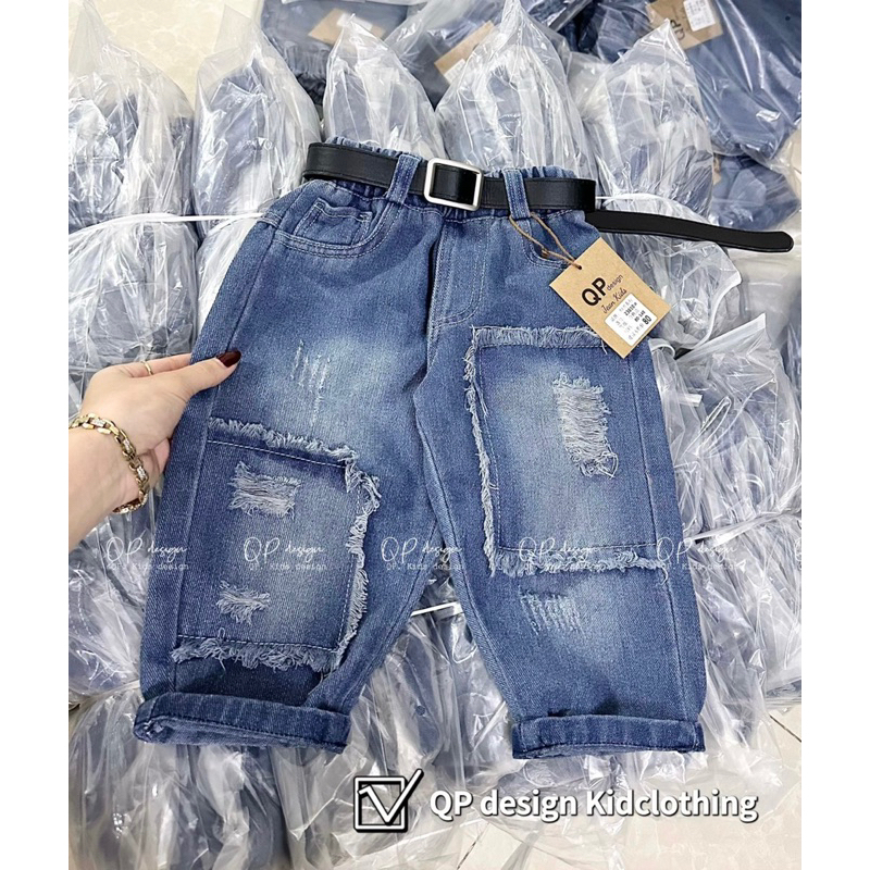 Quần Jeans Sành điệu cho bé trai hàng Việt Nam