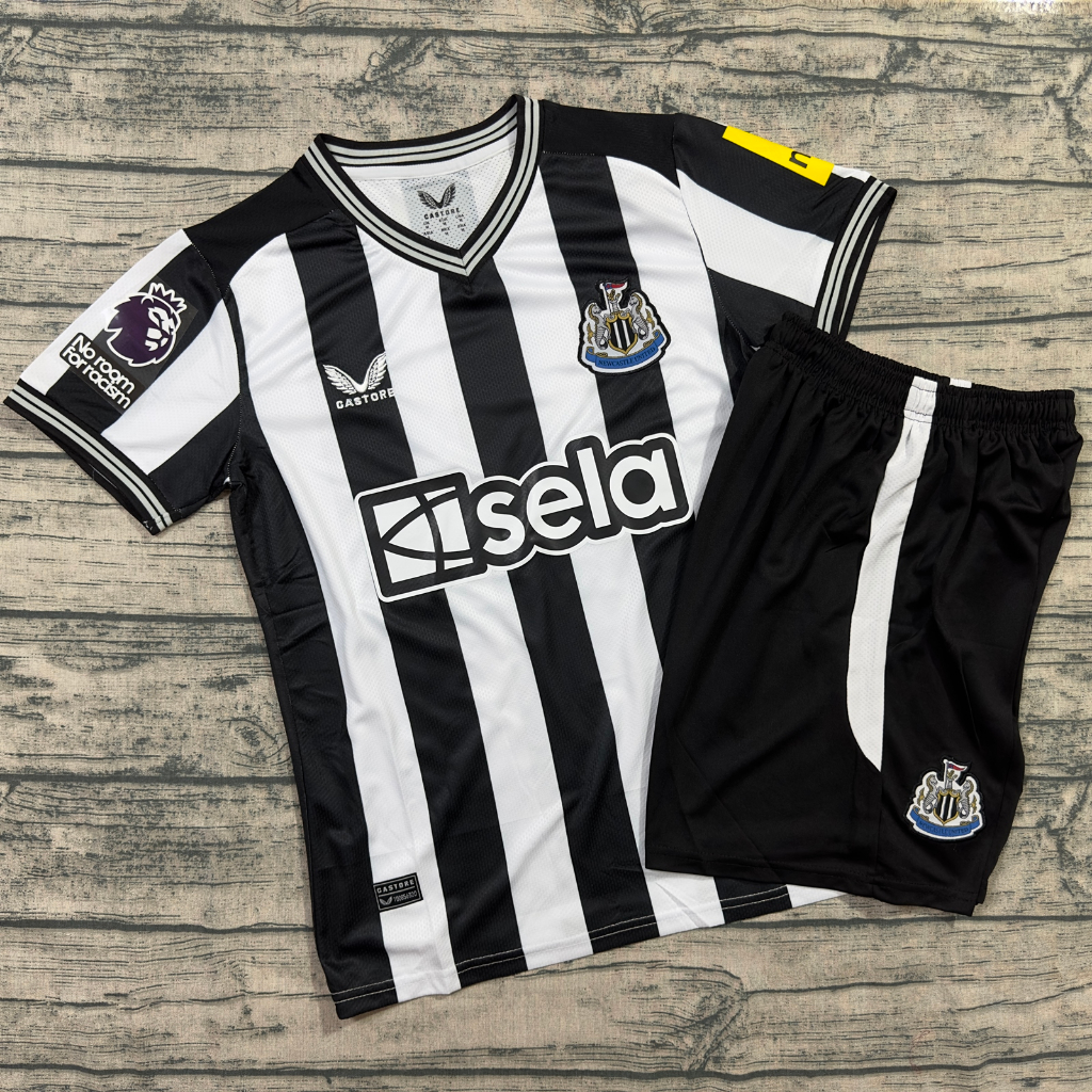 QUẦN ÁO BÓNG ĐÁ CLB Newcastle -VẢI GAI THÁI CAO CẤP