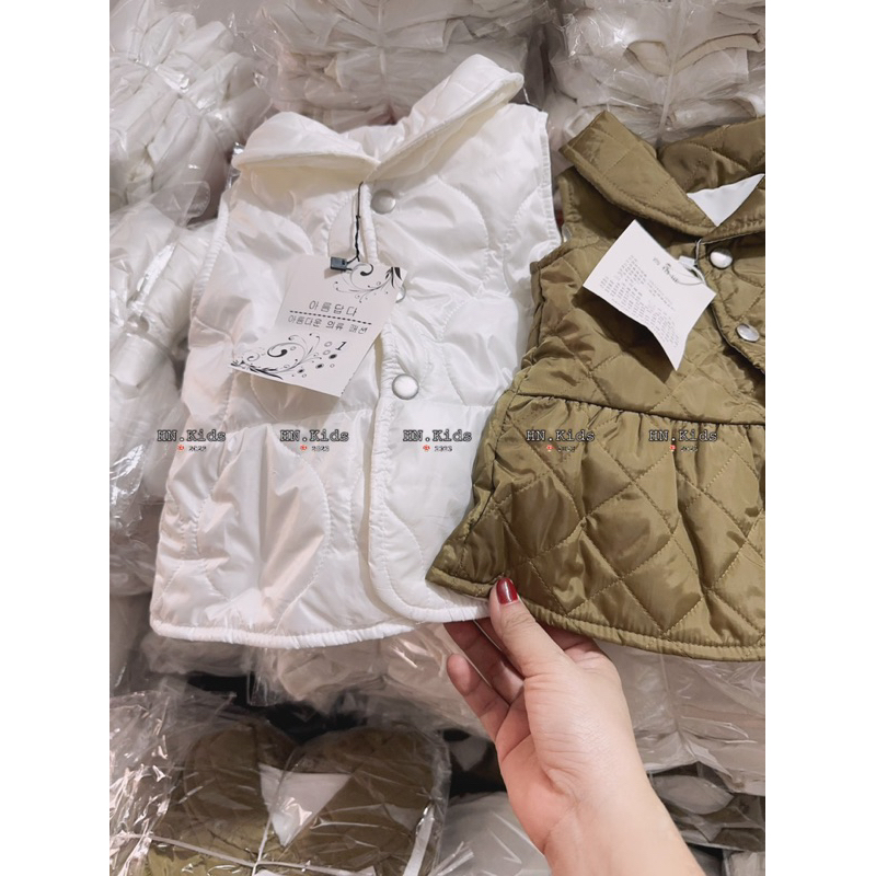 Áo Gile trần trám cho bé gái