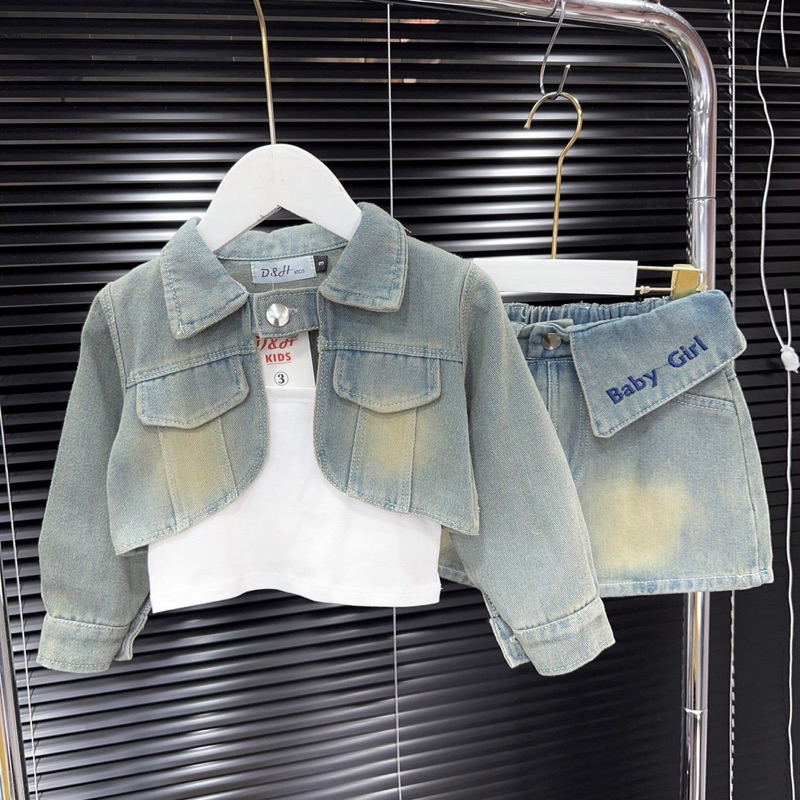 Set bộ Jeans cao cấp cho bé gái