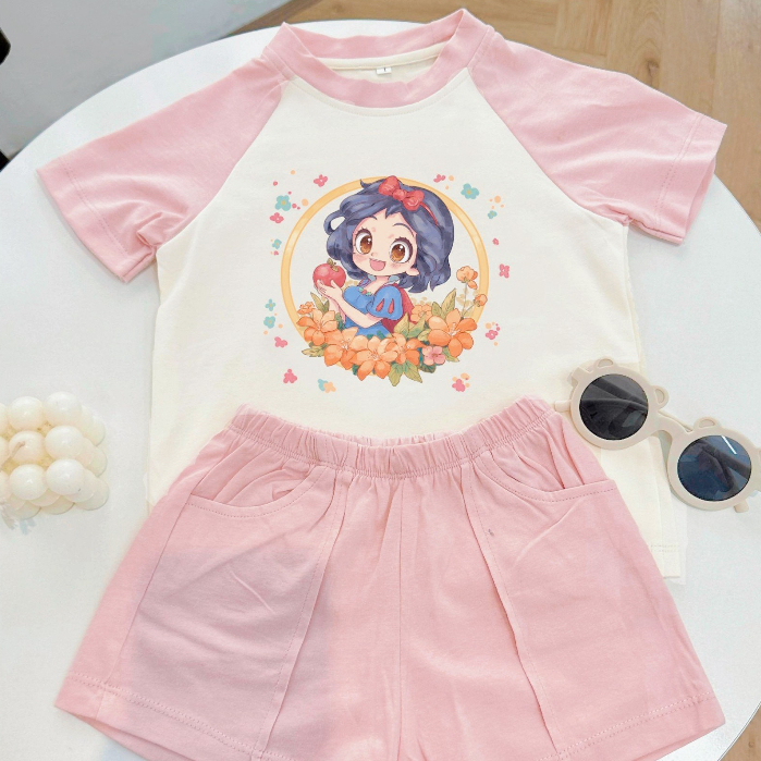 Set thun 100% cotton vải dư Hàn mẫu mới