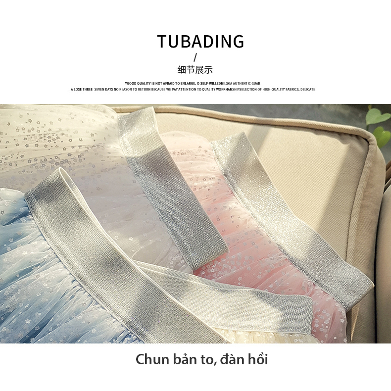 Chân Váy Ren Đính Hoa cho bé gái hàng Quảng Châu Cao Cấp siêu cute