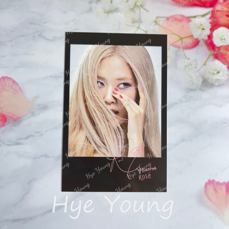 [CHÍNH HÃNG] CARD BO GÓC OFFICIAL BLACKPINK ROSE