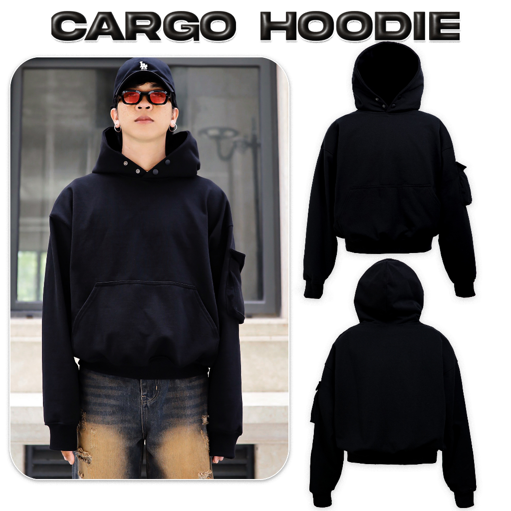 Áo hoodie WHO CONCEPT Cargo hoodie Hoodie túi hộp