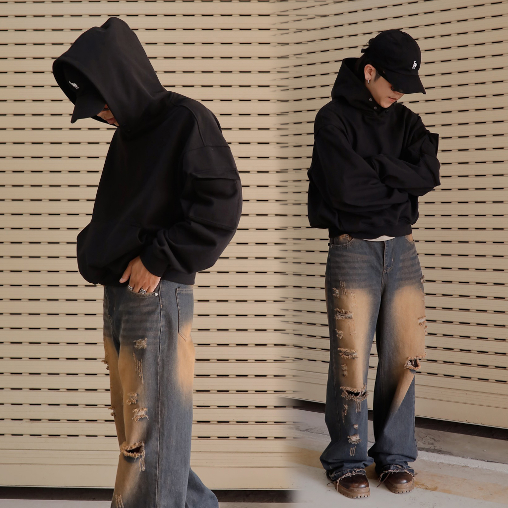 Áo hoodie WHO CONCEPT Cargo hoodie Hoodie túi hộp