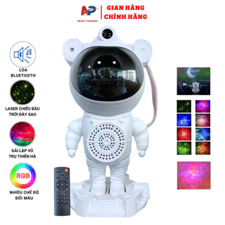 Đèn Phi hành gia Laser NHẬT PHONG NP-01 chiếu mây trăng sao giả lập vũ trụ thiên hà,trang trí phòng,Tặng điều khiển