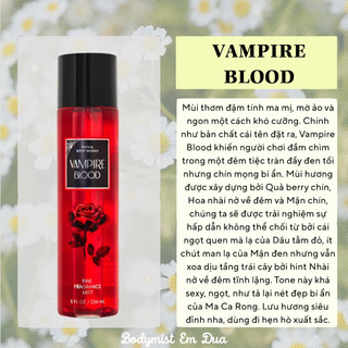  Xịt Thơm Toàn Thân - VAMPIRE BLOOD