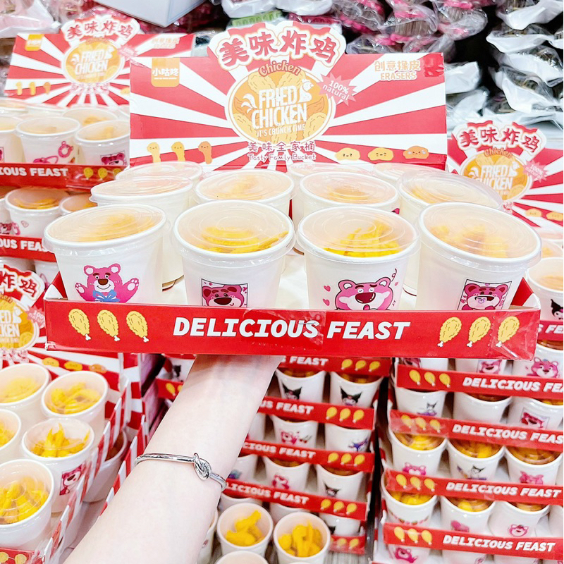 Gôm Tẩy Bút Chì Mẫu Hộp Gà Rán Xinh Xắn Độc Lạ