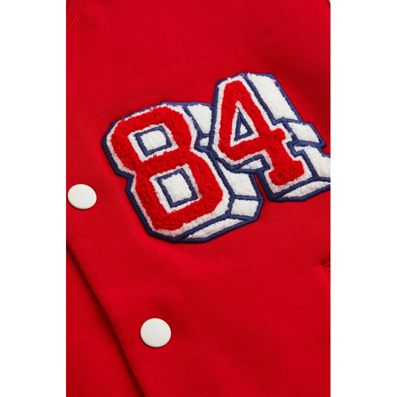 Áo Bomber Bé Trai Số 84 Đỏ HaM