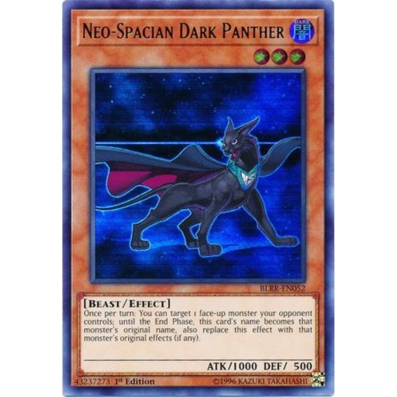 Thẻ bài: Neo-Spacian Dark Panther - BLRR-EN052 - Ultra Rare 1st Edition
