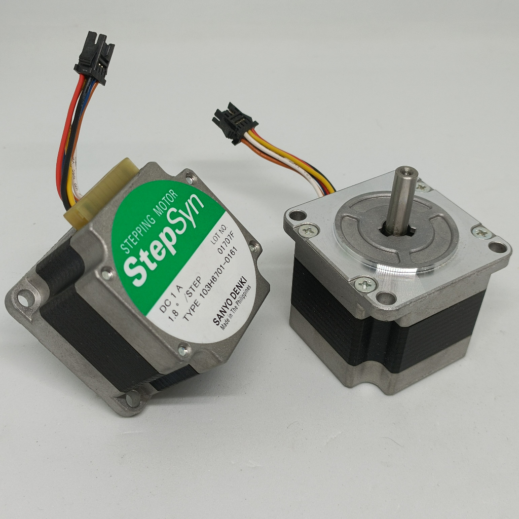 Động cơ bước 2 pha step motor 50 dài 40mm Sanyo Denki mới 100%