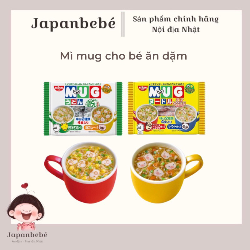 Mì MUG, Mì chú hề, Mì ăn liền cho bé từ 1 tuổi