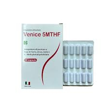 Venice 5-MTHF - Bổ Sung Acid Folic / Folate, Sắt, Vitamin Tổng Hợp, Hỗ Trợ Sinh Sản, Ngăn Dị Tật Thai Nhi (Hộp 30 Viên)