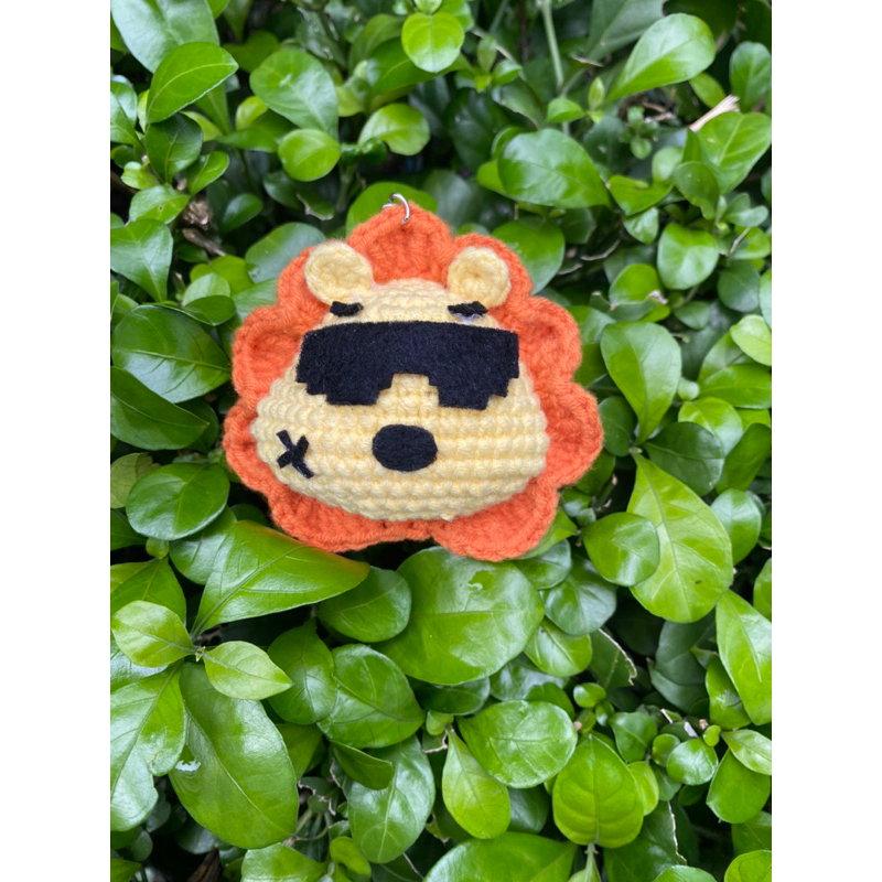 Móc khoá len GEMINIFOURTH LION CHINZHILLA