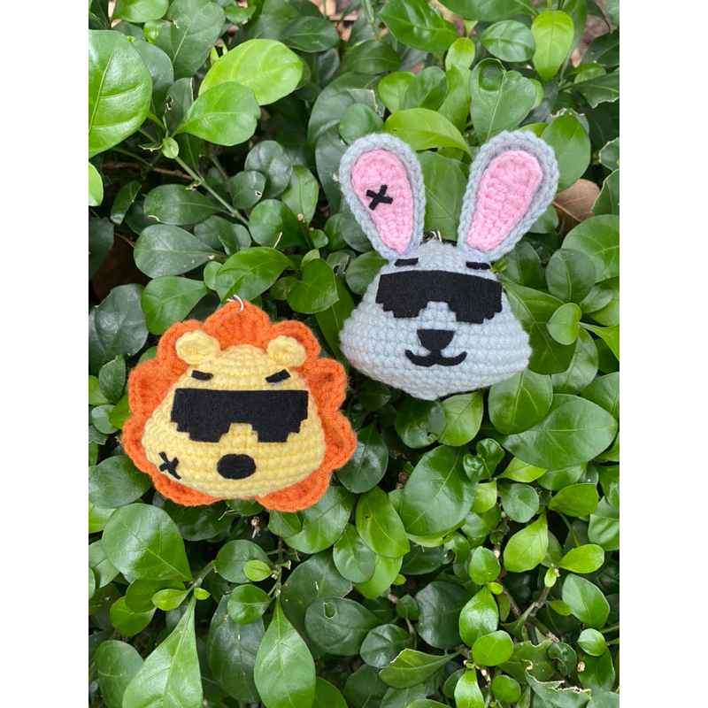 Móc khoá len GEMINIFOURTH LION CHINZHILLA