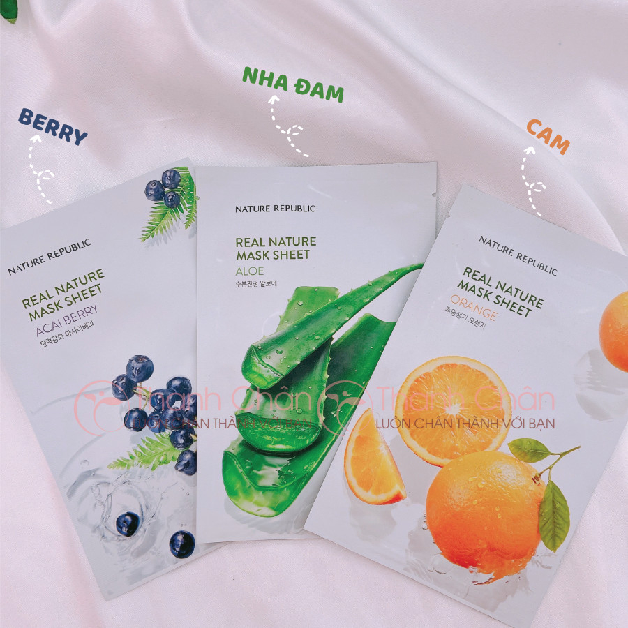 Mặt nạ giấy Nature Republic Real Nature Mask Sheet 23ml/miếng