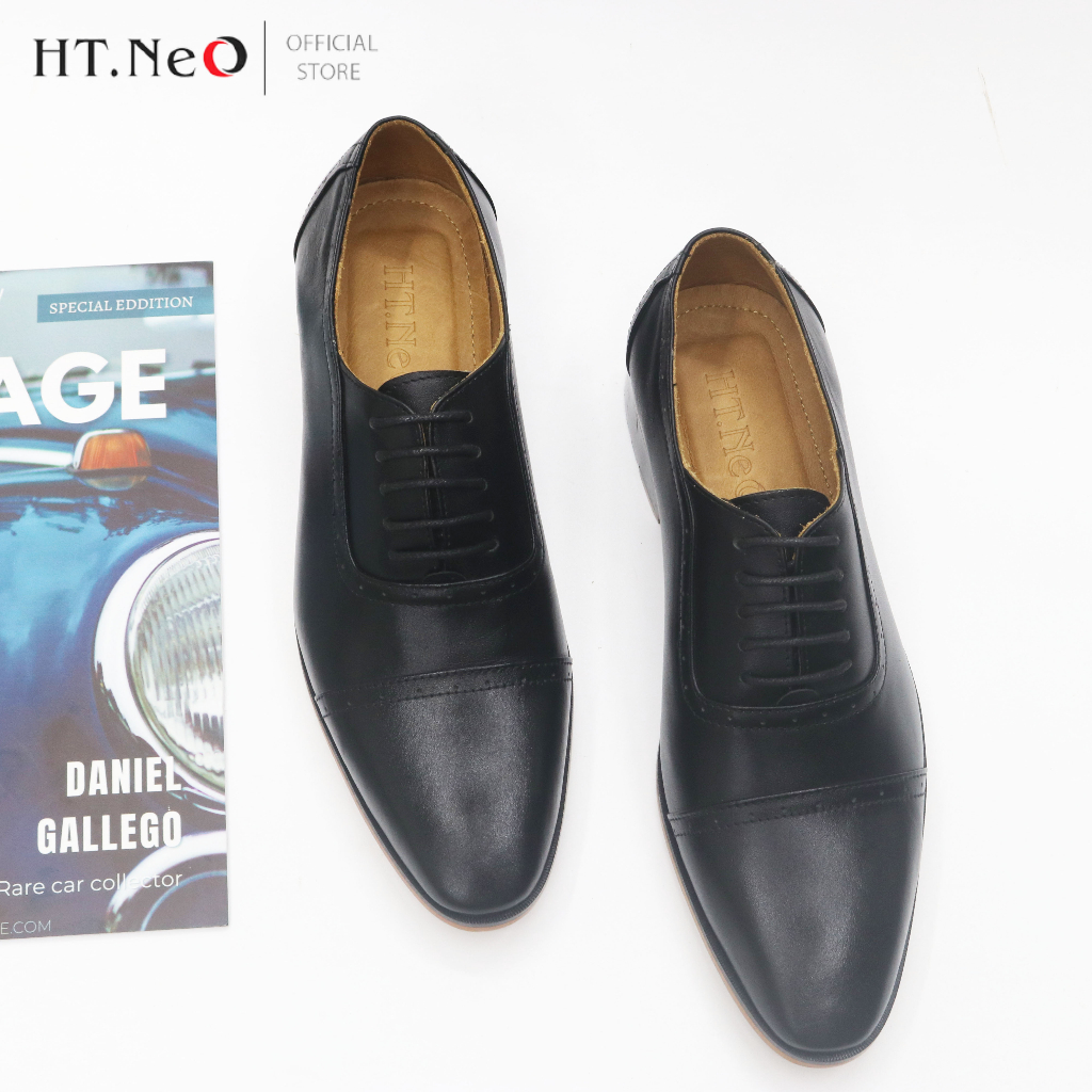 Giày Oxfords - Giày Buộc Dây HT.NEO Da Bò Cao Cấp Kết Hợp Đế Phíp Bền Bỉ ,Kiểu Dáng Classic Sang Trọng ,Lịch Sự GT20