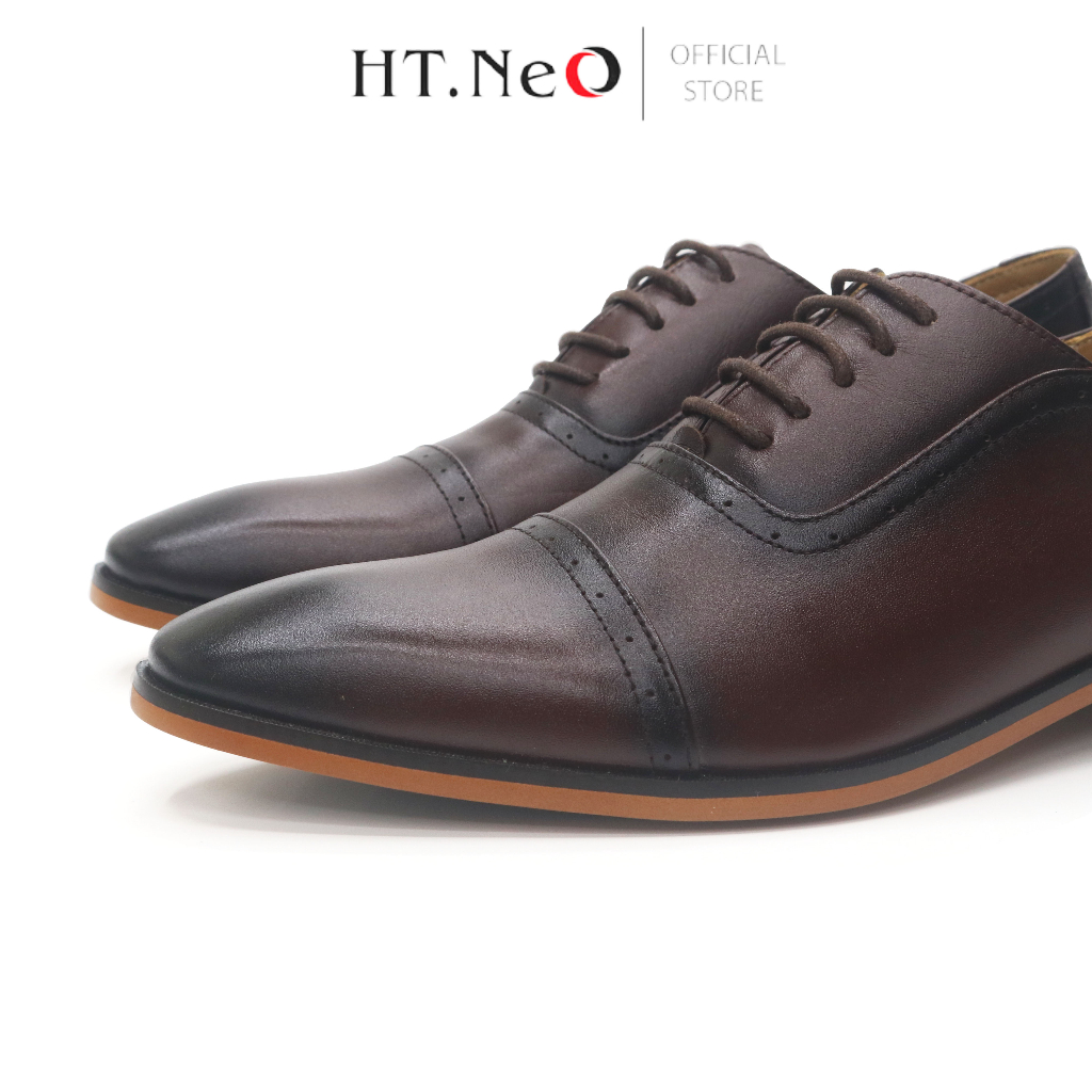 Giày Oxfords - Giày Buộc Dây HT.NEO Da Bò Cao Cấp Kết Hợp Đế Phíp Bền Bỉ ,Kiểu Dáng Classic Sang Trọng ,Lịch Sự GT20