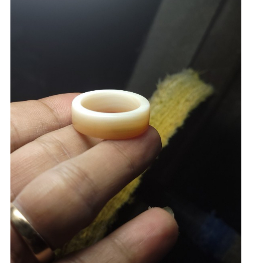 Nhẫn Bản trơn - vỏ xò hóa thạch-hàng tự nhiên