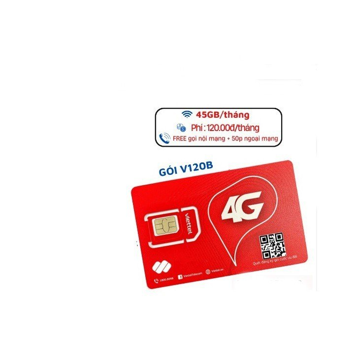 Sim không cần đăng ký chính chủ Gói cước mới ra v120B Thay thế gói V120