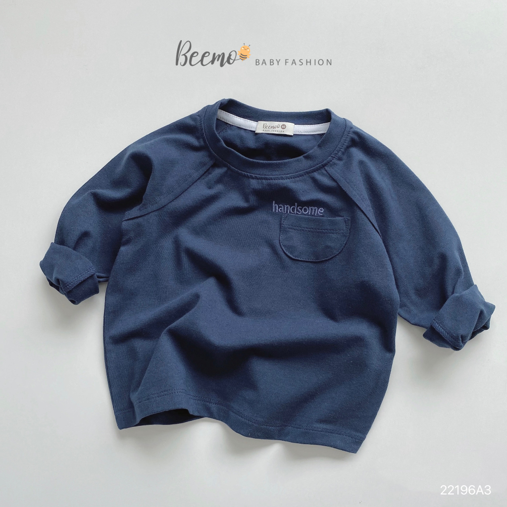 Áo phông dài tay cho bé trai gái BEEMO, chất liệu cotton mềm bé nào cũng cần có trong tủ mùa thu đông này B216