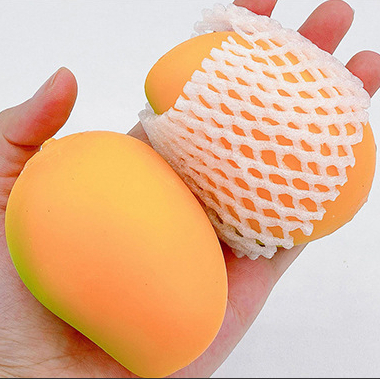 Trái cây silicon,xoài silicon,đồ chơi giảm stress độc đáo siêu dễ thương