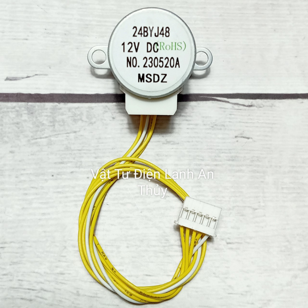 Motor đảo máy lạnh Toshiba 12v - Motor cánh vẫy điều máy lạnh Toshiba 12v - Motor đảo gió điều hòa máy lạnh Toshiba 12v