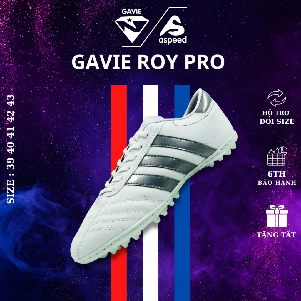 Vị Vua Giày 3 Sọc GAVIE ROY Chính Hãng Loại 1 Khâu Full Đế,Giày 3 Sọc Cao Cấp