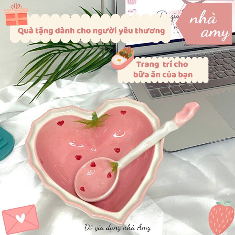 SET BÁT DÂU +THÌA QUÀ TẶNG