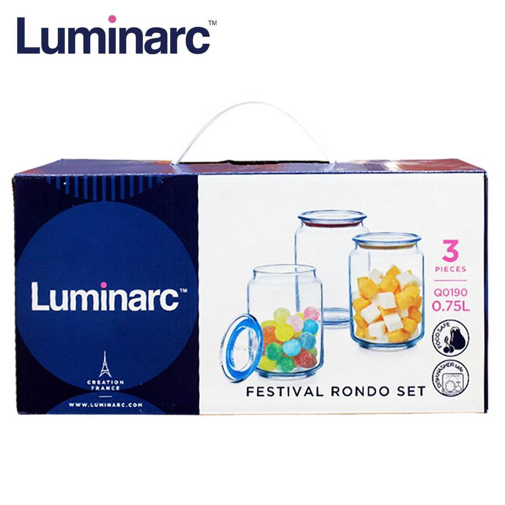 Hũ thủy tinh đựng thực phẩm Luminarc 750ml - Q0190 | Hàng chính hãng
