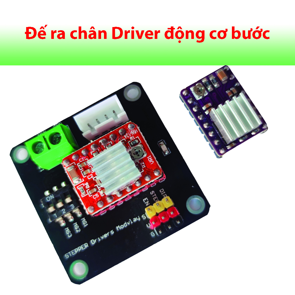 Đế ra chân Driver động cơ bước A4988, DRV8825