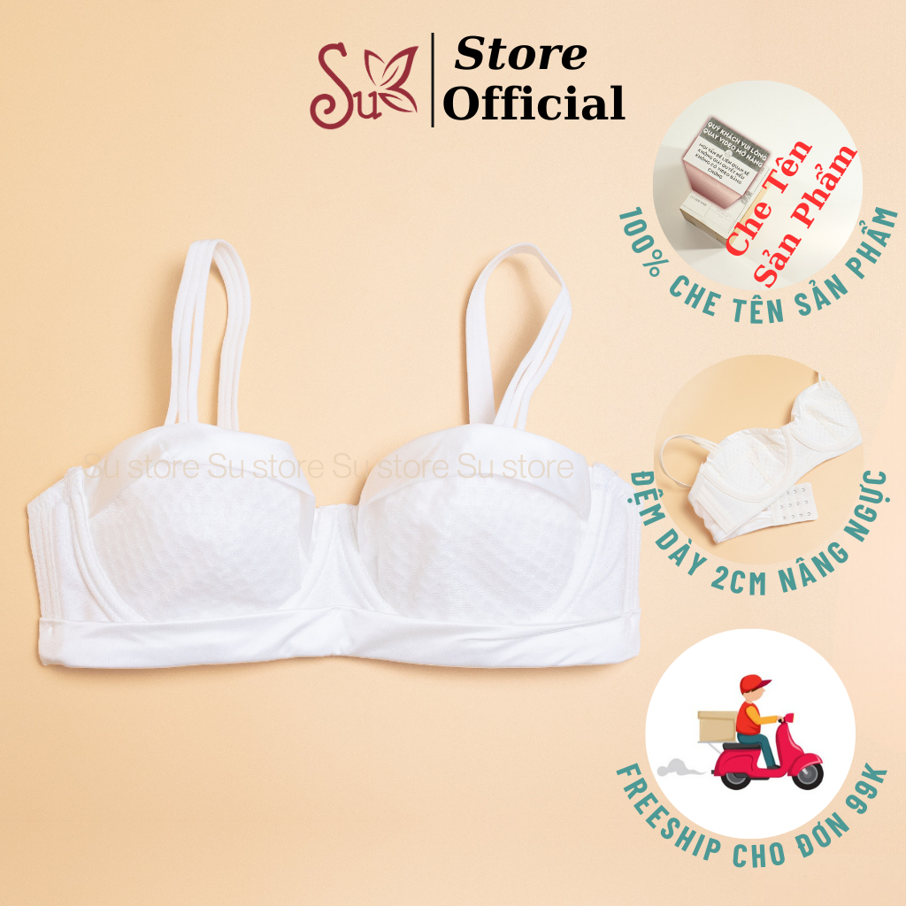 Áo Ngực Gọng Nhựa Nâng Ngực Không Mút Mềm Mại Siêu Gợi Cảm AN0771