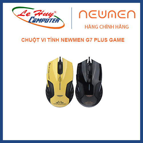 CHUỘT VI TÍNH NEWMEN G7 Plus GAME (Đen/vàng)