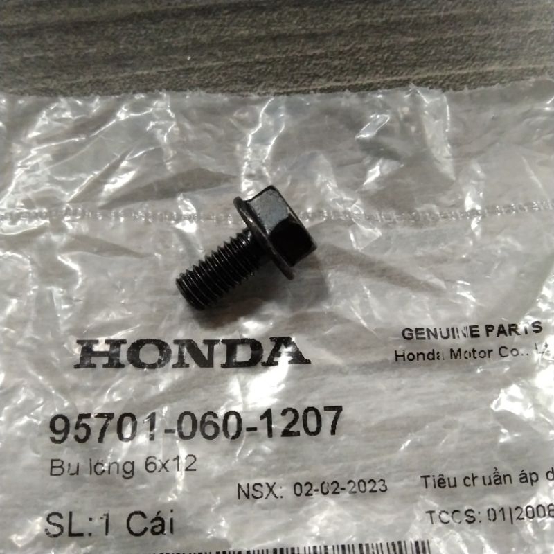 Bu lông honda 6x12 dùng chung nhiều dòng xe ( 957010601207 )