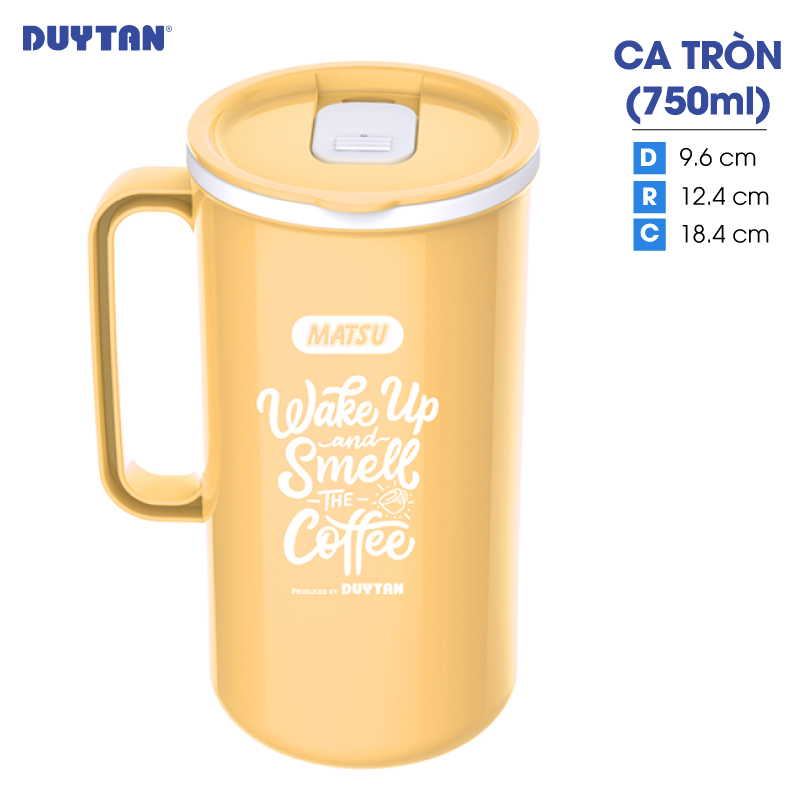 Ca tròn nhựa DUY TÂN Matsu 750ml  - 14440 - Giao màu ngẫu nhiên