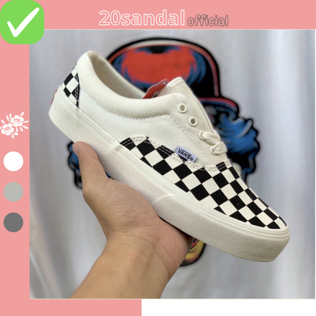 Giày Vans Caro Dán,Giày Vans Caro Dán FOG Đen Trắng Phong Cách Thời Trang Full Box Bill Hàng 1 1