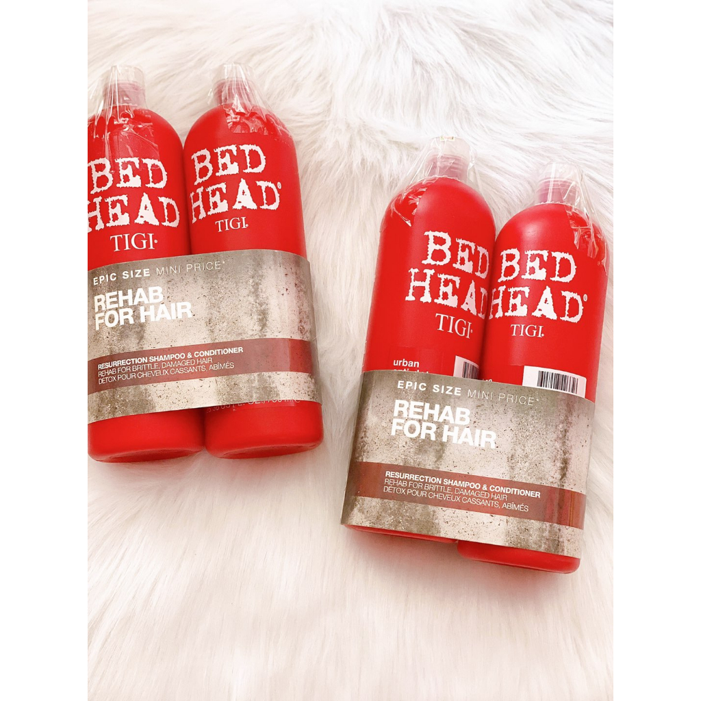 Dầu Gội Xả Tigi Đỏ Bed Head Phục Hồi Cấp Độ 3 - 750ml Cặp Dầu Gội Đầu Xả Phục Hồi Tóc Hư Tổn