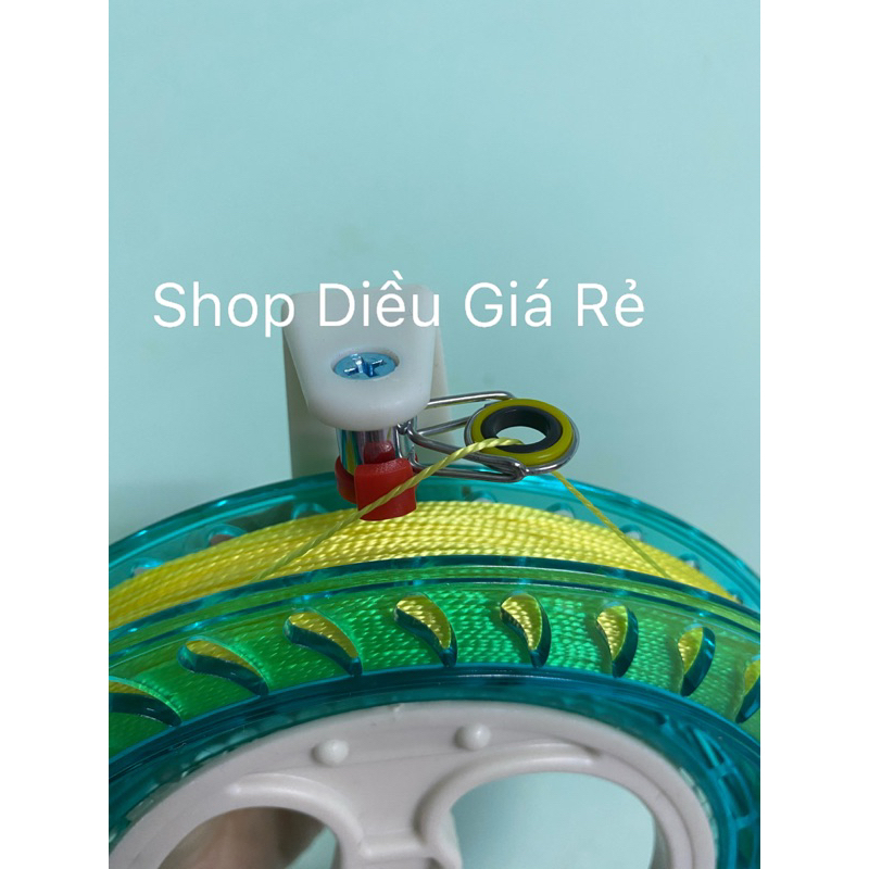 Tay quay nhựa 18cm + TẶNG 150 mét dây + MÓC KHOÁ